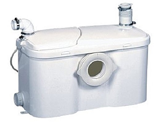Setma Hebeanlage Watersan+ für WC und 3 weitere Einläufe für Dusche, Waschtisch, Bidet, Urinal mit n