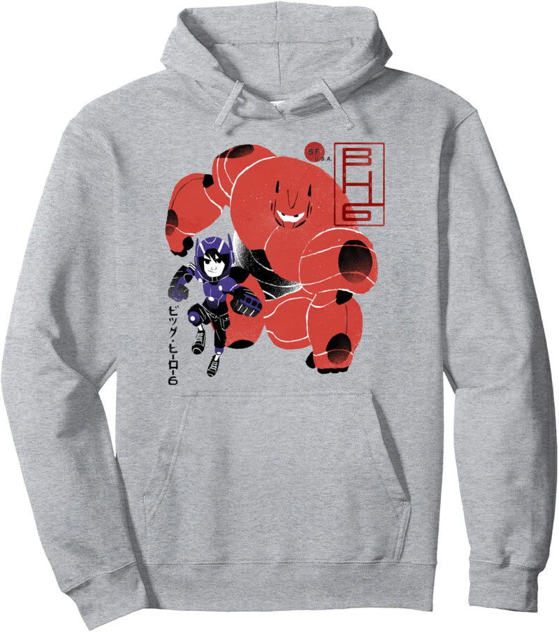 Disney Big Hero 6 Hiro And Baymax Duo Portrait Pullover Hoodie