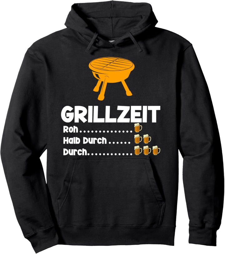 Grillen Grillmeister Bier Pullover Hoodie