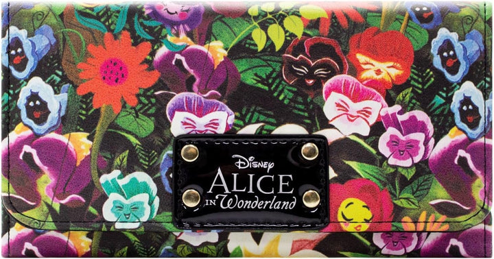 Disney Alice In Wonderland Blumen Grün Portemonnaie Geldbörse