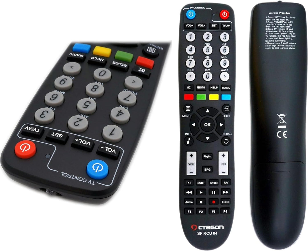 SF8008 4K UHD Original Fernbedienung für alle SF8008-Modelle (SF RCU04), 2in1 Fernbedienung (ohne An