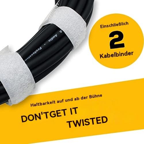 ELAORY XLR Kabel Mikrofonkabel Patchkabel 7.5m 6Pack - XLR Stecker auf Buchse Mikrofonkabel - Symmet