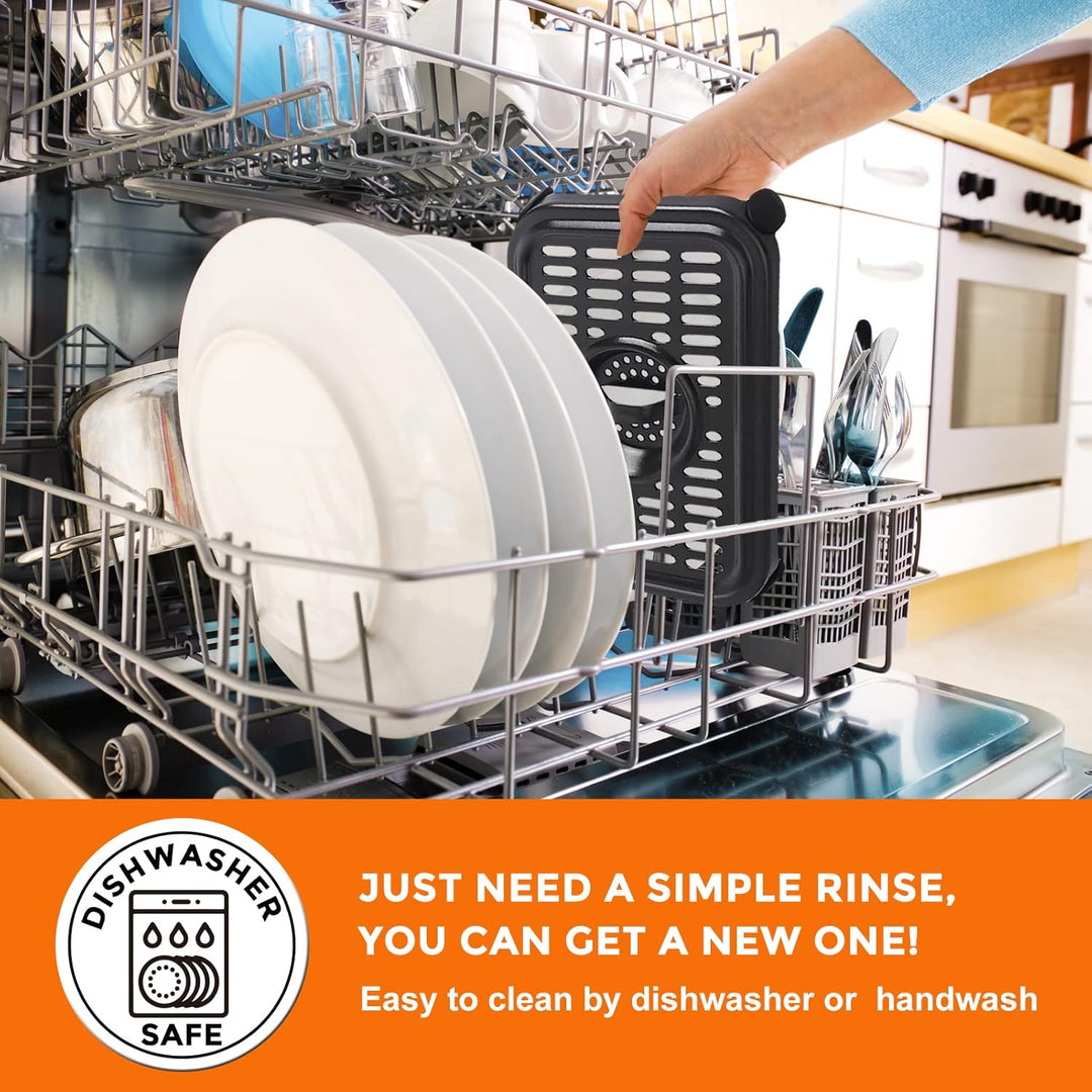 Air Fryer Grillpfanne für Ninja Air Fritteusen, 2 Packungen Ersatz Air Fryer Crisper Plate Grillplat