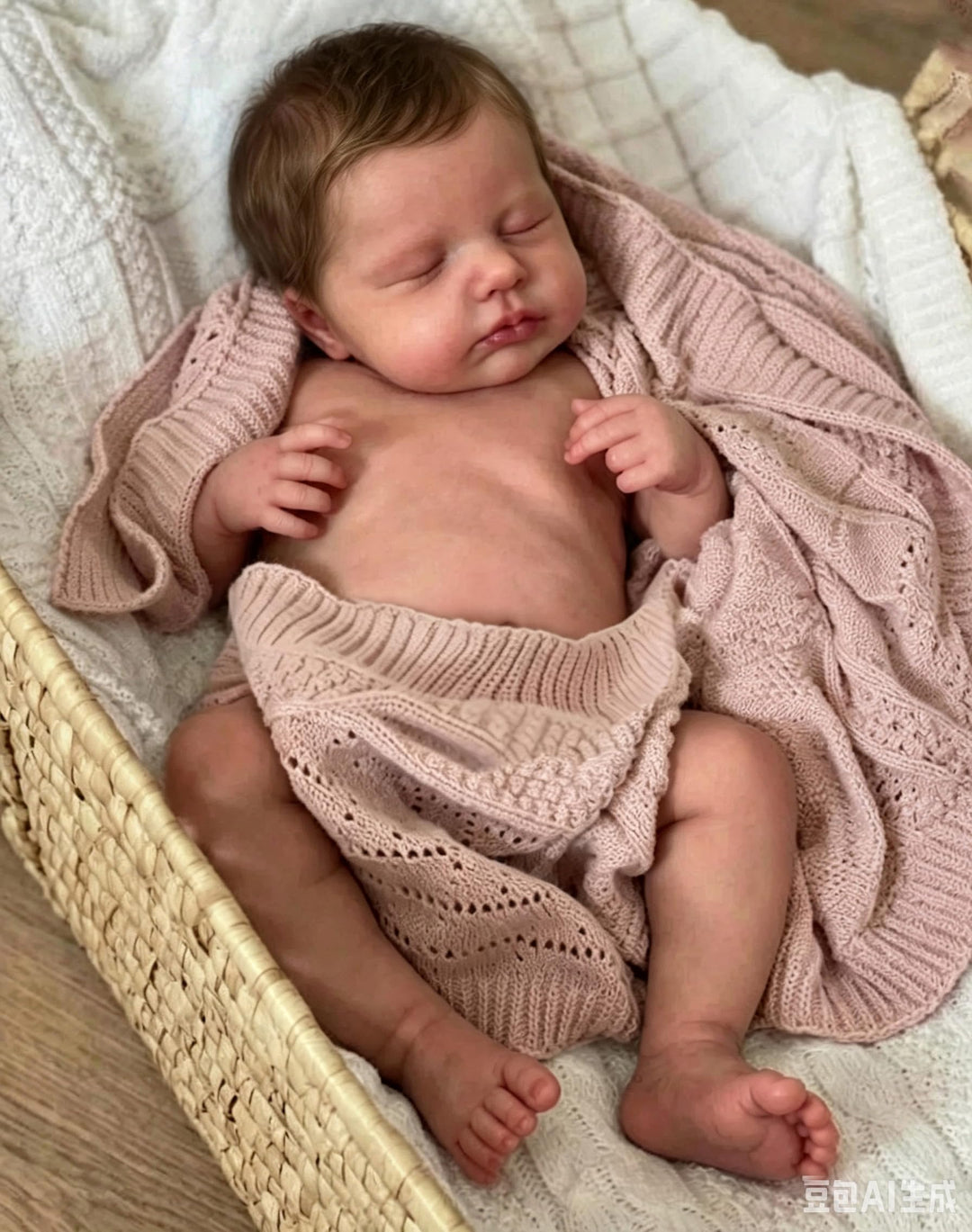 Zero pam Reborn Baby Vollsilikon Lebensecht-50CM Reborn Puppen Lebensecht, Silikon Baby Mädchen, Bab