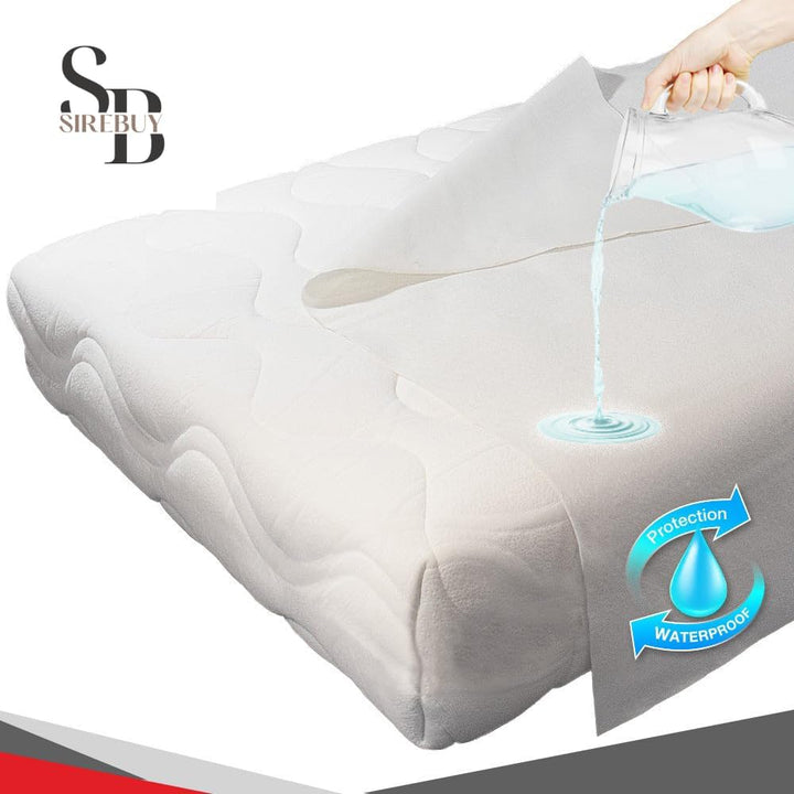SIREBUY Bettauflage 70x90 cm – Waschbare, wasserdichte & Saugfähige Baumwoll-Einlage – Matratzenschu