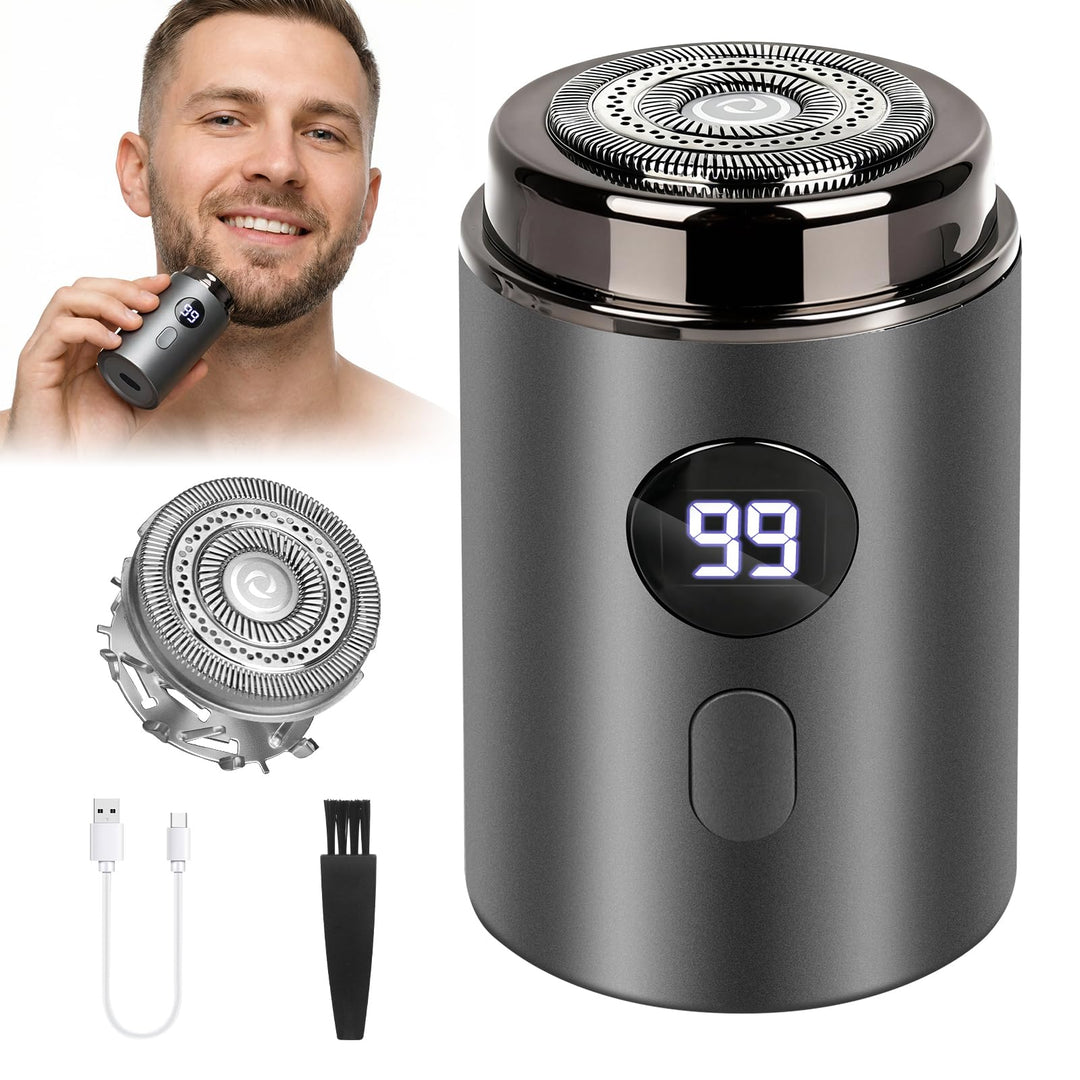 Mineup Elektrorasierer Herren, 2 in 1 Tragbarer Elektrischer Mini-Rasierer, Sopami Mini Shaver, Wass