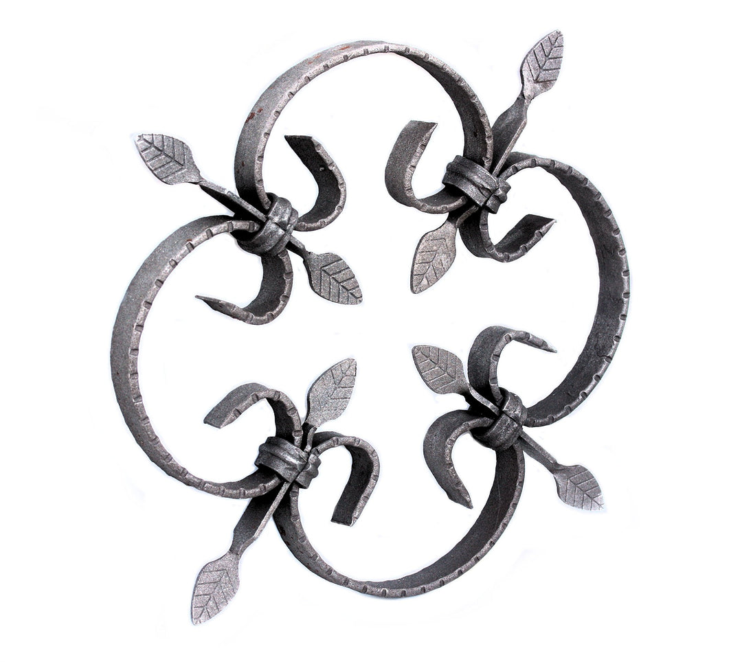 Schmiedeeisen Ornament, Zierelement für Fenstergitter, Geländer, Zaun, Gartentür usw.