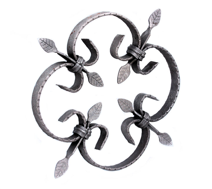 Schmiedeeisen Ornament, Zierelement für Fenstergitter, Geländer, Zaun, Gartentür usw.