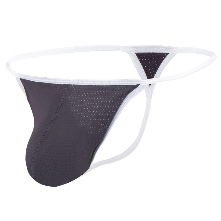 BIATWOWR Männer Niedriger Tangaslip mit Netz, Sexy, Grosse Taschen, Elastisch und Weich Underwears L