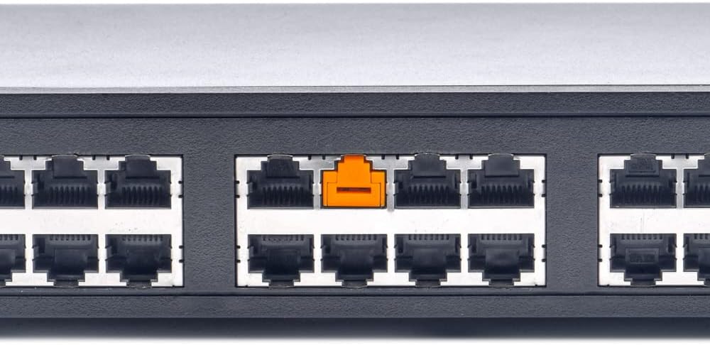 SmartKeeper Essential / 100 x RJ45 Port Blockers ohne Lock Key Basic/Orange 100 Stück Orange, 100 St