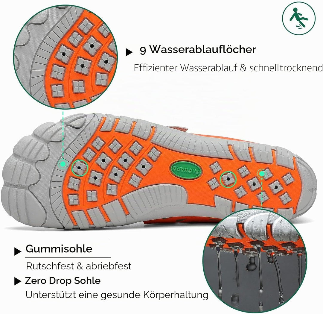 SAGUARO Badeschuhe für Herren Damen - 7/9 Drainagelöcher Schnelltrocknende rutschfest, Gr 35-48 40 E