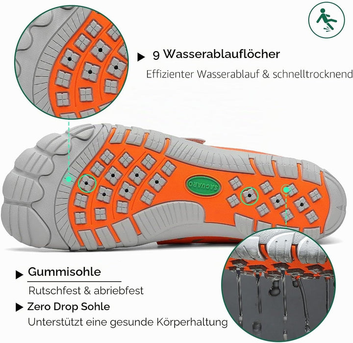 SAGUARO Badeschuhe für Herren Damen - 7/9 Drainagelöcher Schnelltrocknende rutschfest, Gr 35-48 40 E
