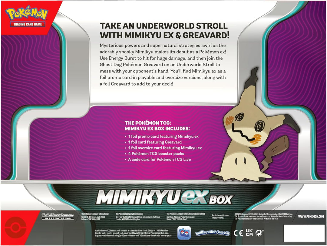 Pokémon TCG: Mimikyu ex Box - EN