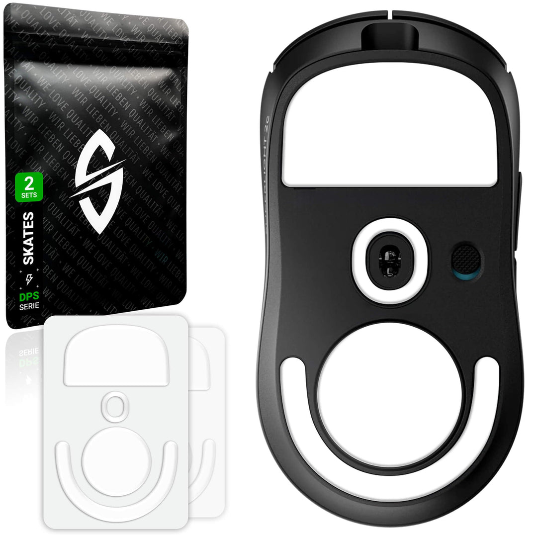 SensoryBoost DPS Glides (2er Set) kompatibel mit Logitech G PRO X Superlight 2c - Ultra Schnell, Abg