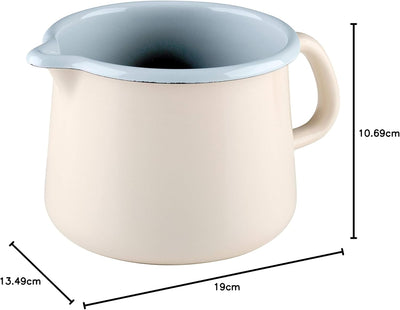 Riess, 0672-011, Schnabeltopf 12, NOUVELLE- AVORIO EXTRA STARK, Durchmessser 12 cm, Höhe 10.7 cm, In