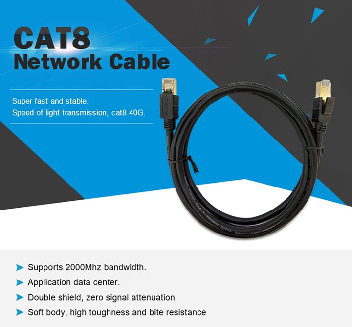2,5 GBase-T PCIe 3.1 Netzwerkadapter mit Intel I225-V + 91 cm Cat8 Ethernet-Kabel 2500/1000/100 Mbps