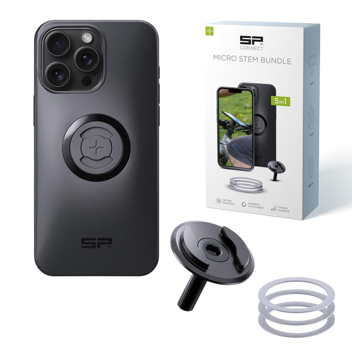 SP CONNECT Micro Stem Bundle | SPC+ | für iPhone 15 Pro Max Handy Halterung für den fahrradlenker |