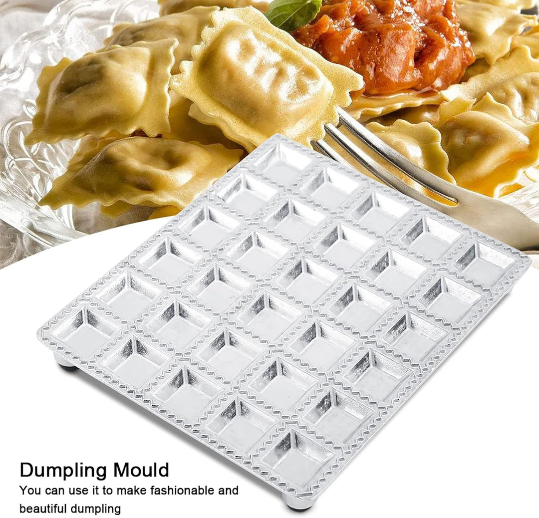 Ravioli Form aus Aluminiumlegierung 19,6×16,5 cm 30 Löcher Knödel Gebäckform Hersteller Ravioli Auss