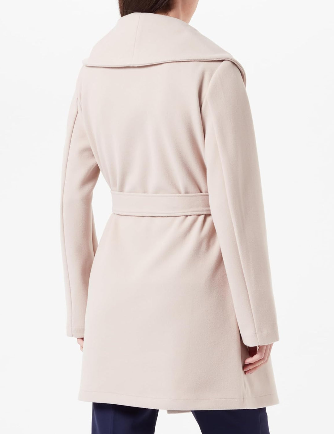 Vila Damen Vipoko L/S Collar Coat/Pb Kurzmantel, Doeskin