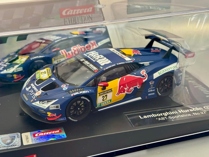 Carrera Evolution Lamborghini Huracán GT3 Evo2, ABT-Sportsline No. 2 – Slotcar mit Lichtfunktionen,