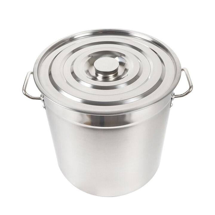 30|50|70Liter Gastronomie Kochtopf Kochtopf Suppentopf Mit Edelstahl Deckel，Multifunktionaler Kochto