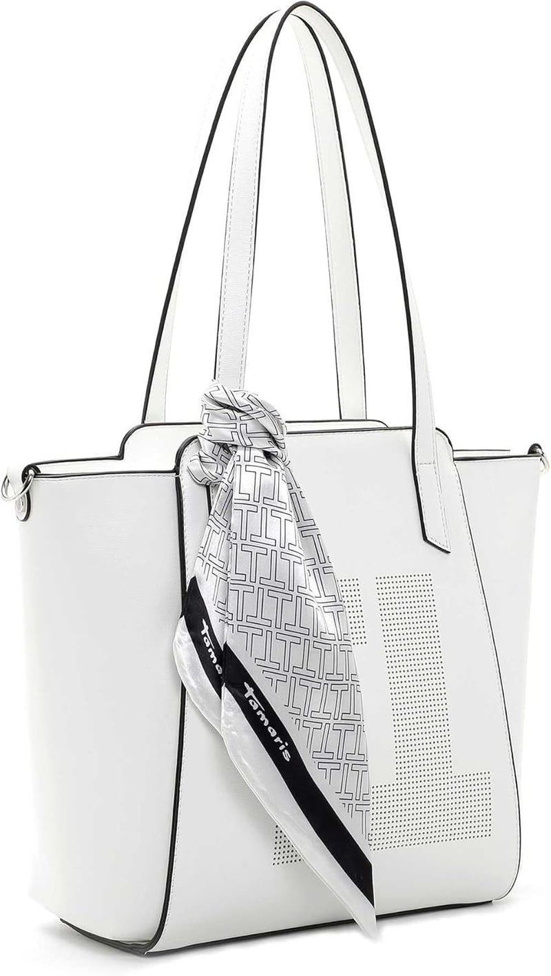 Tamaris Shopper Lana 32041 Damen Handtaschen Uni Einheitsgrösse White 300, Einheitsgrösse White 300