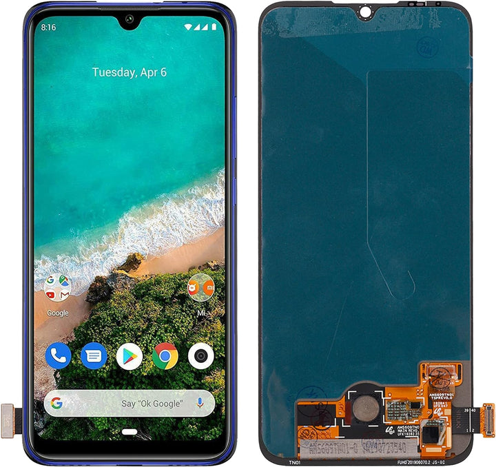 SwarKing AMOLED Display kompatibel mit Mi A3 Touch Screen Digitizer (Schwarz ohne Rahmen) Ersatzteil