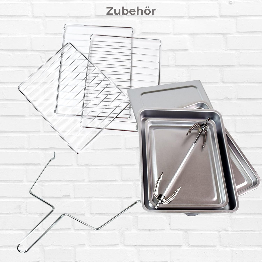 Syntrox 42 l Kleiner Mini Backofen Lollox | Miniofen | Pizzaofen | Pizzabackofen, 42 Liter, inklusiv