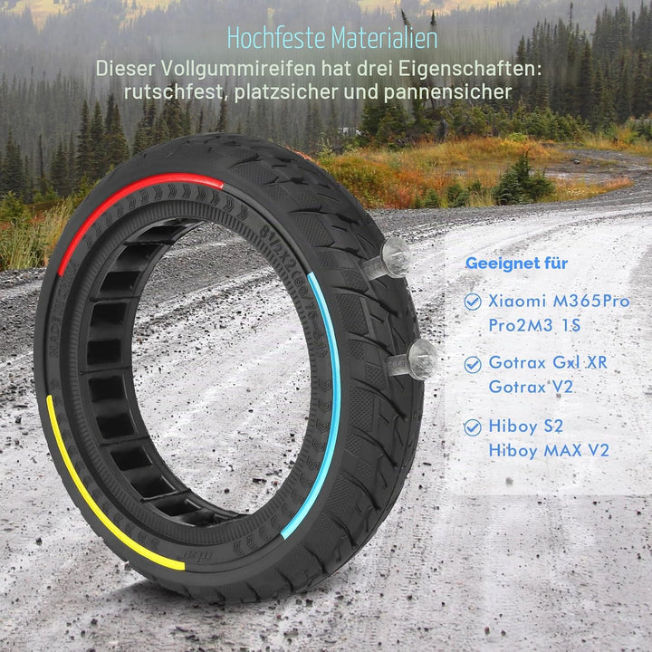HPGAAVD 8,5 Zoll E Scooter Solid Reifen 2 Stück，50/75-6.1 Elektroroller Vollgummireifen für Xiaomi M