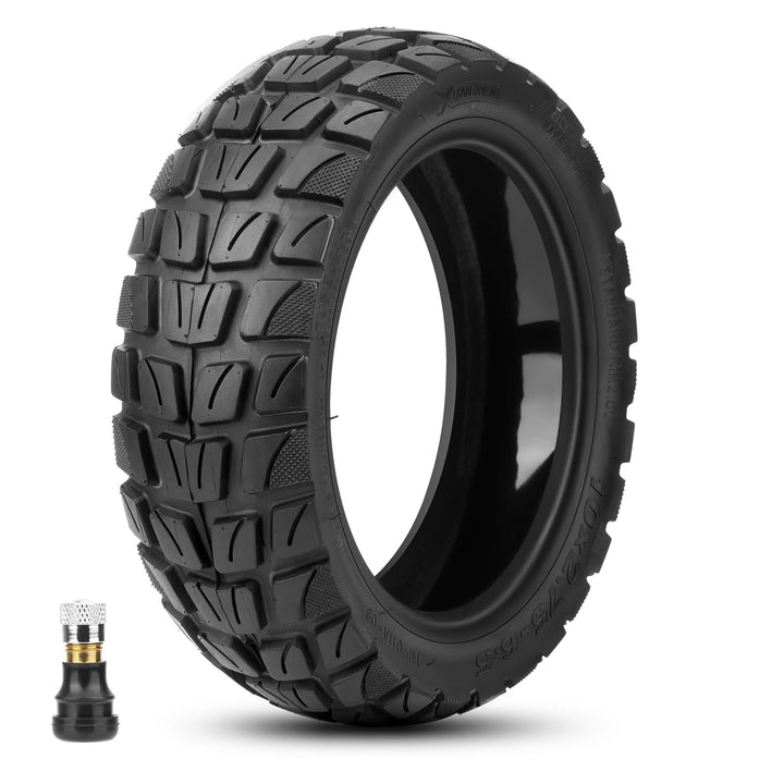 10x2.75-6.5 Tubeless Reifen, Selbstreparierende Off-road Vakuumreifen mit Ventil,10 Zoll E Scooter E