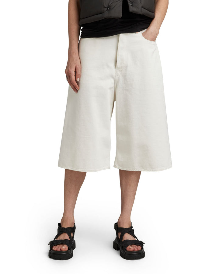 G-STAR RAW Damen Patti Denim Shorts, Weiss (Ecru D22989-d298-159)