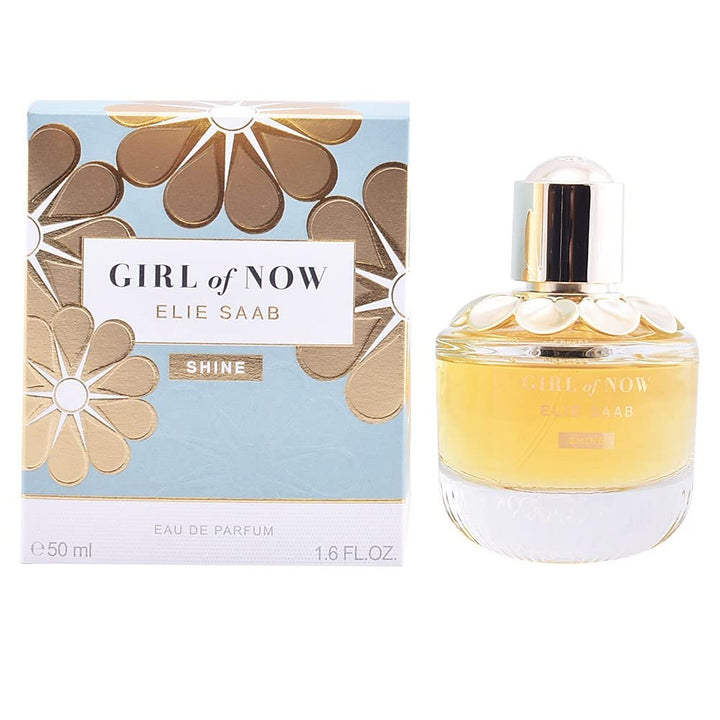 Elie Saab Girl of Now Shine femme/woman Eau de Parfum, 50 ml gold blumig 1 stück 50 ml (1er Pack), 5
