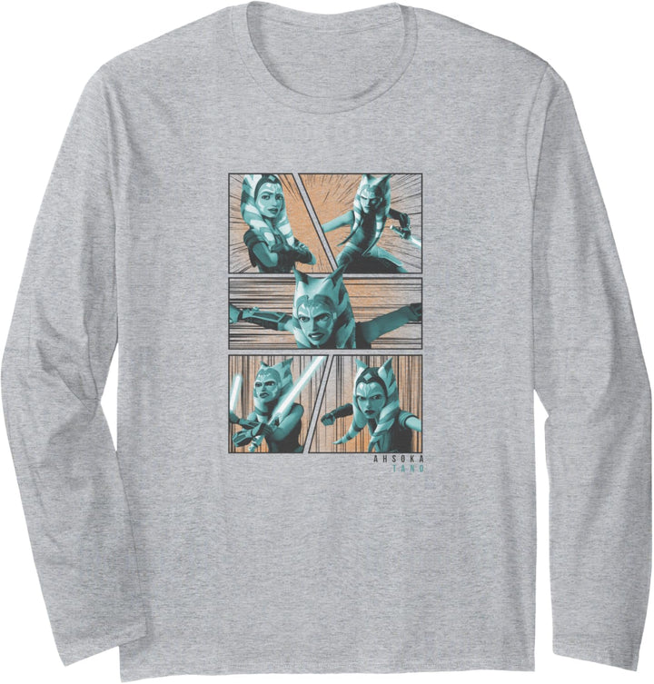 Star Wars Ahsoka Clone Wars Comic Panels C1 Langarmshirt