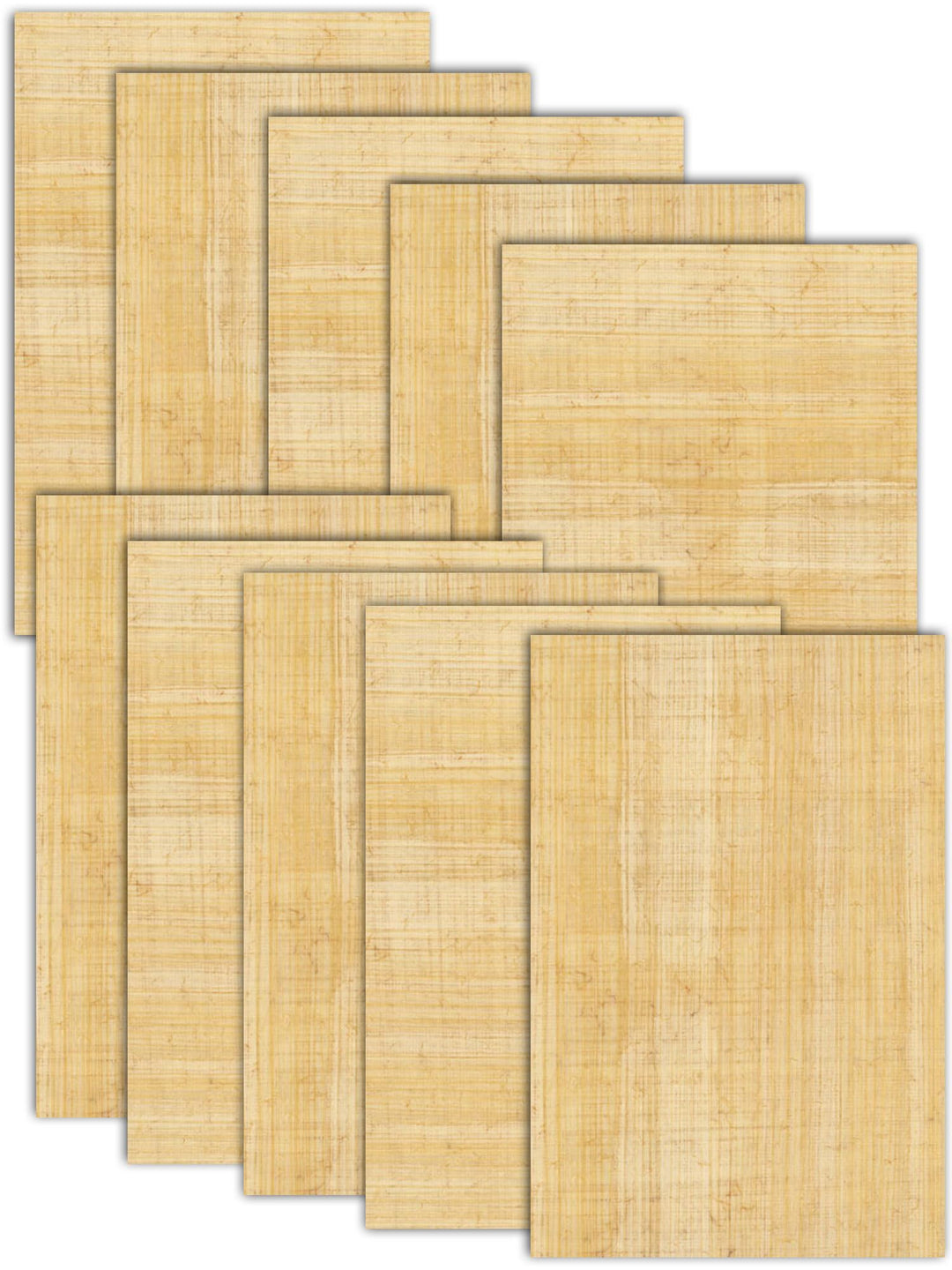 Papyrusblätter 25 Blatt Natur Papyrus 30x20cm aus Ägypten für Schulen, Kunst-Unterricht Papyrusrolle