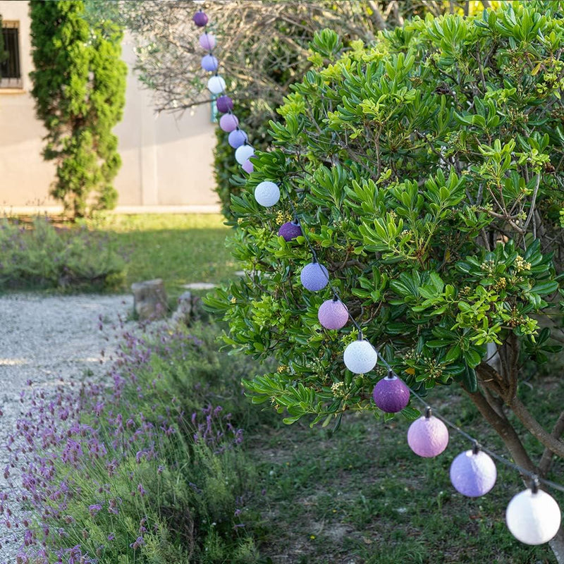 GuirLED - Lichterkette für den Aussenbereich mit Kugeln, LED, wasserdicht IP65, hocheffizientes Sola