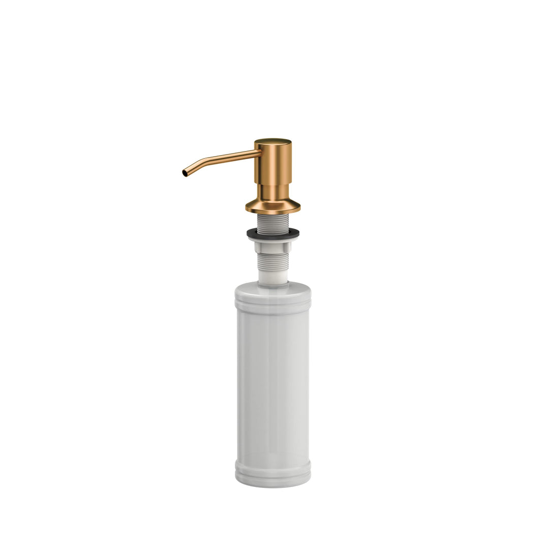 QUADRON | Seifenspender | Spülmittelbehälter | 350ml | Installation in der Spüle | (PVD-Kupfer), Pvd