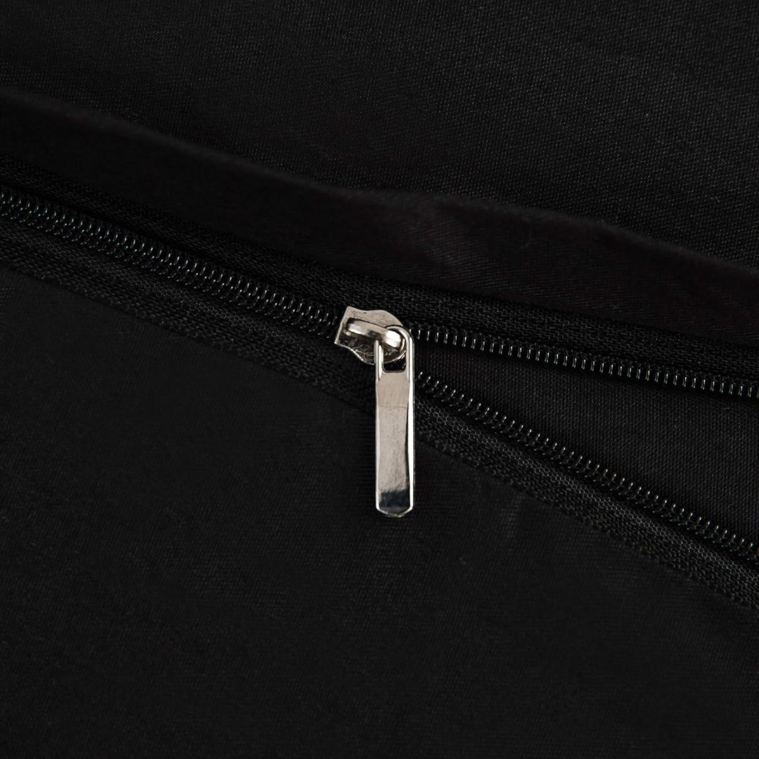 AYSW Baumwolle Bettwäsche 155x220 cm Schwarz 1 Bettbezug mit 1 Kopfkissenbezug 80x80 cm 155 x 220 cm