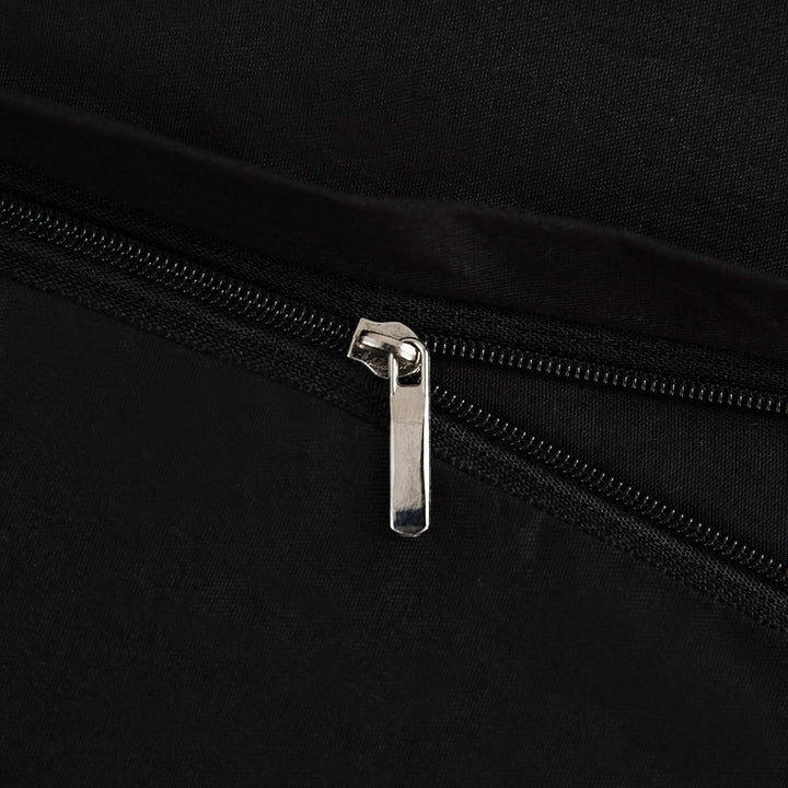 AYSW Baumwolle Bettwäsche 155x220 cm Schwarz 1 Bettbezug mit 1 Kopfkissenbezug 80x80 cm 155 x 220 cm
