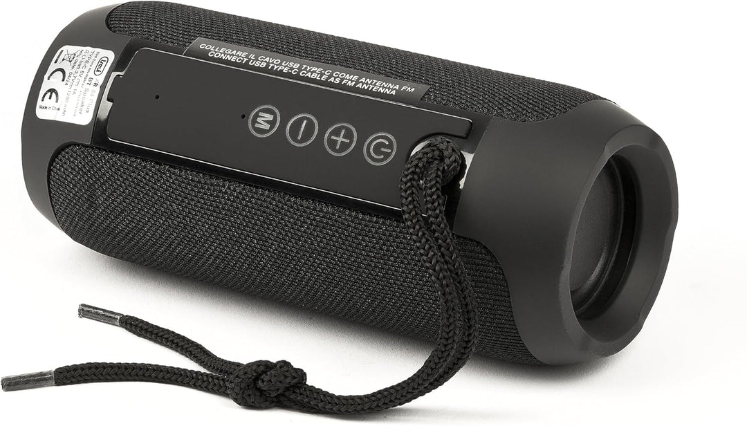 Trevi XR 84 Plus Lautsprecher 5 W mit Radio und Bluetooth Schwarz, Schwarz