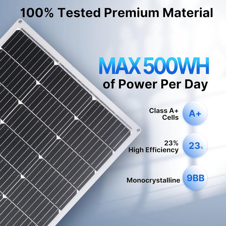 Topunive Flexibel Solarpanel 2 Stücke 100W 12V Monokristalline Flexible Solarmodul 100 Watt 12 Volt