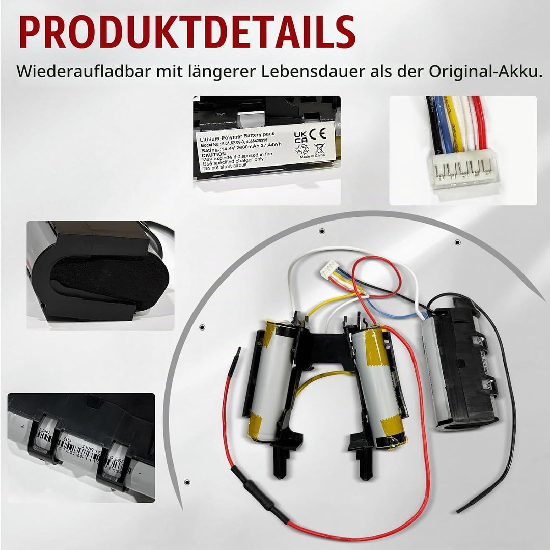 14,4V Akku für Electrolux AEG CX7-2-HO2, CX7-2-30DB, CX7-30IW,usw. Ersatz für Akku-Modell 4055420998
