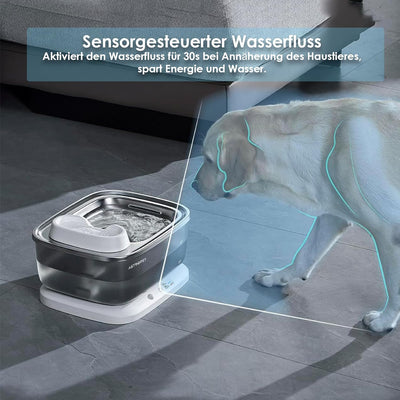 AstroPet 7L Trinkbrunnen für Hunde und Katzen, Ultraleiser, Kabelloser, Automatischer Katzenbrunnen