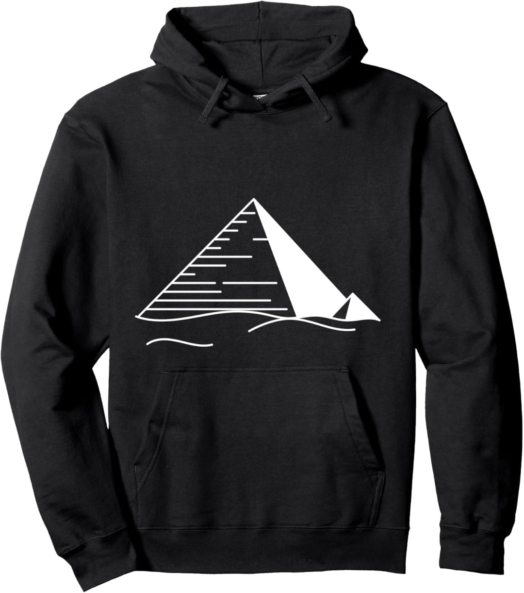 Pyramiden in der Wüste Pullover Hoodie