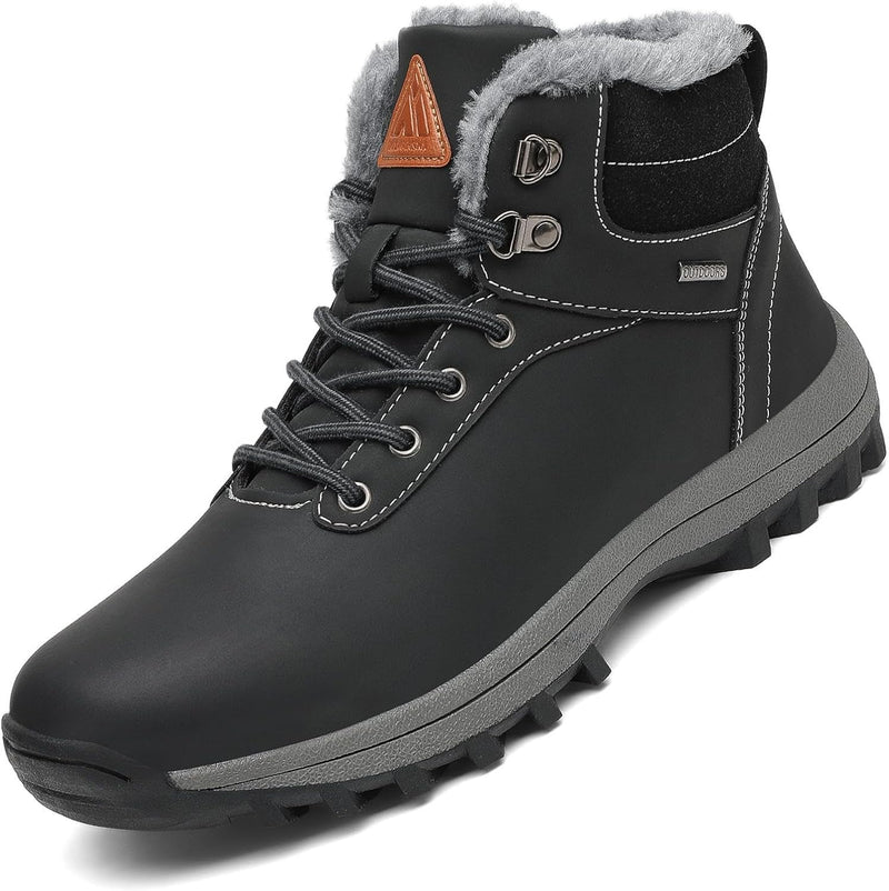 Mishansha Warme Gefüttert Winterschuhe Herren Damen Wasserabweisend Winterstiefel Wanderschuhe Gr.36