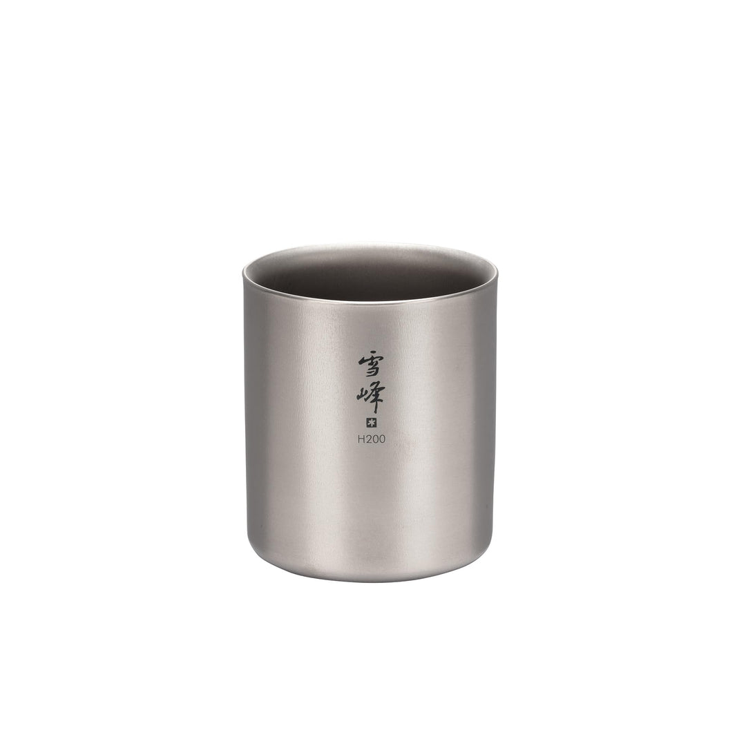 Snow Peak Ti-Double H200 Stacking Mug TW-124 [Japan Import] Einheitsgrösse (1er Pack) Titan, Einheit