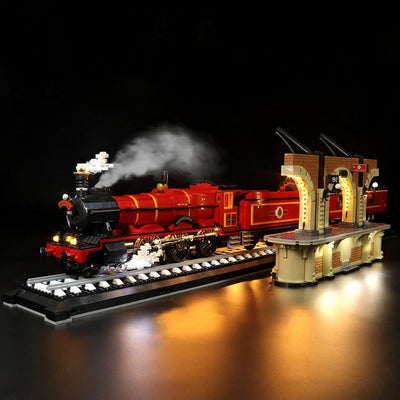 Led Licht Set für Lego Hogwarts Express, Fernbedienung Dekorationsbeleuchtungsset für Lego 76405 Hog