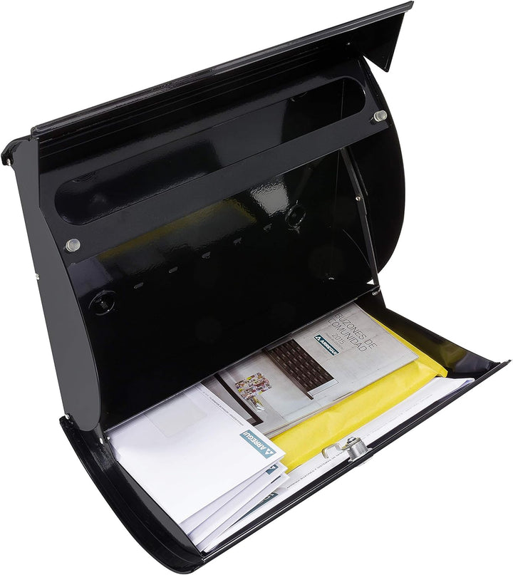 ARREGUI Aura E5404 Individueller Briefkasten aus Stahl, Grösse L (Zeitschriften und C4-Umschläge), S