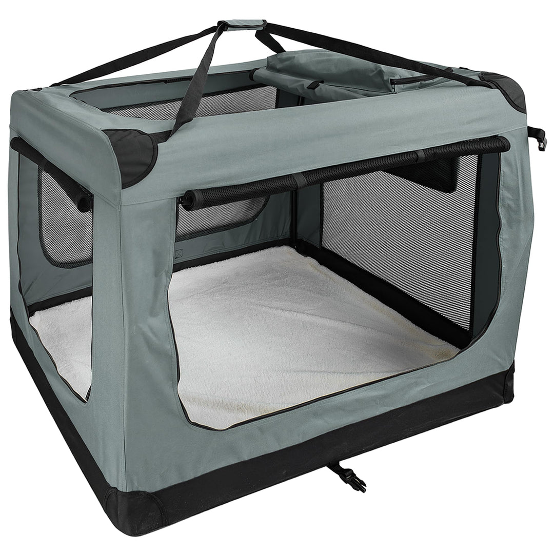 Faltbare Hundebox Transporttasche Transportbox Auto für Katze Hunde Grosse Kleine Box Bag Bed Decke