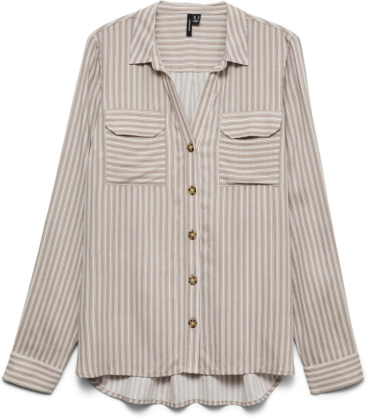 VERO MODA Female Hemd VMCBUMPY Hemd 46 Moon Rock, 46 Moon Rock