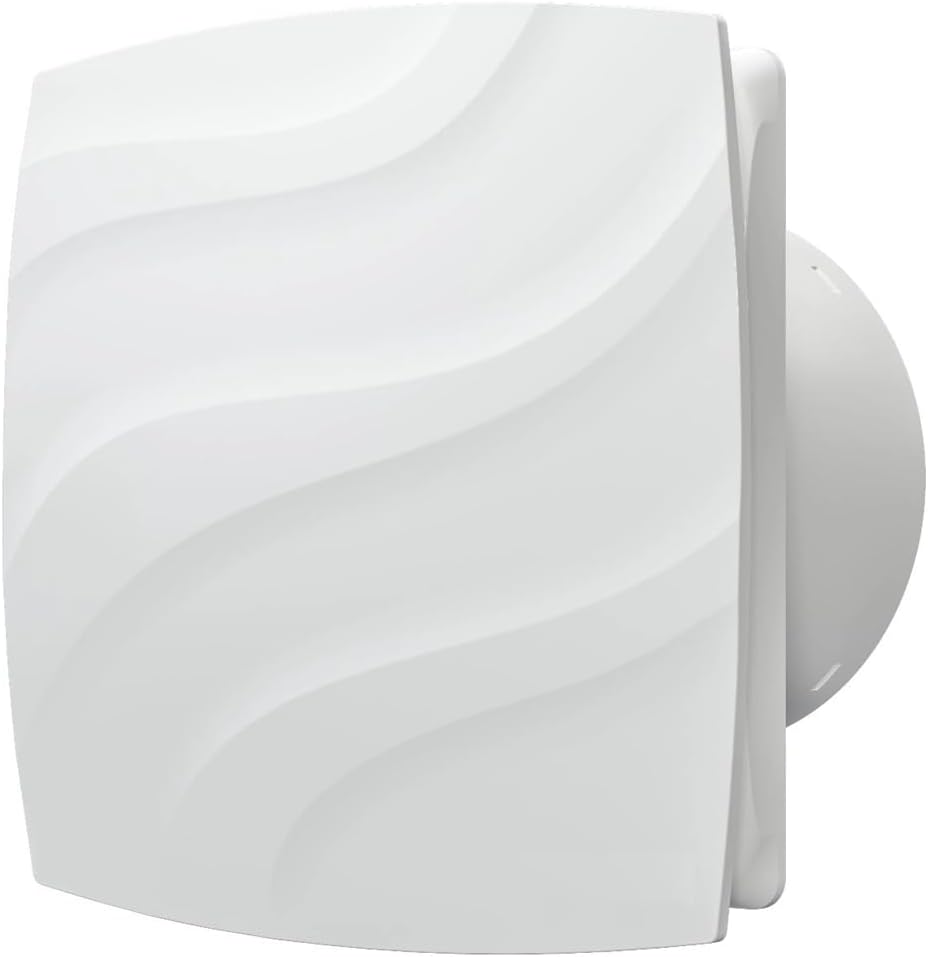 Vlano ALTO Badlüfter, WC Ventilator, Standard, Quick-Fix System, ohne Bohren, 100 mm oder 120 mm, 95